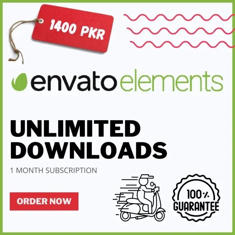 Envato Elements | 1 month subscription | Instant Access