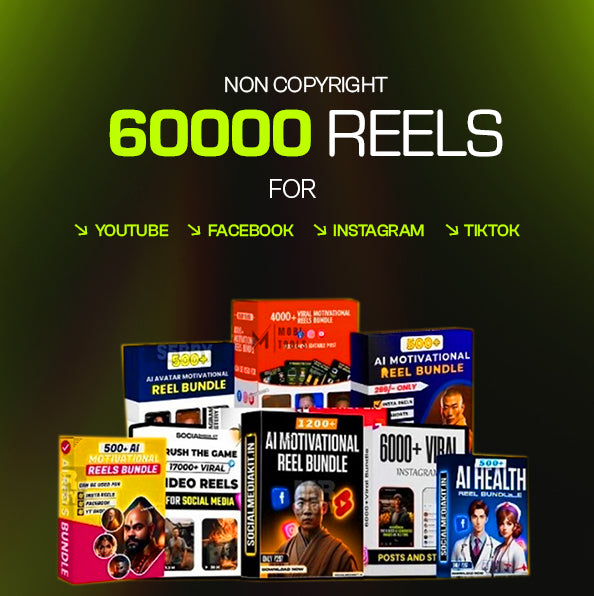 60000+ Reels And Shorts (Instant access within 30 seconds) with Reselling License