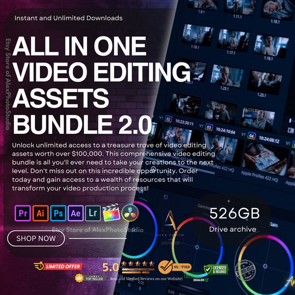 Mega Video Editing Bundle (Instant Lifetime Access Within 30 Seconds ...